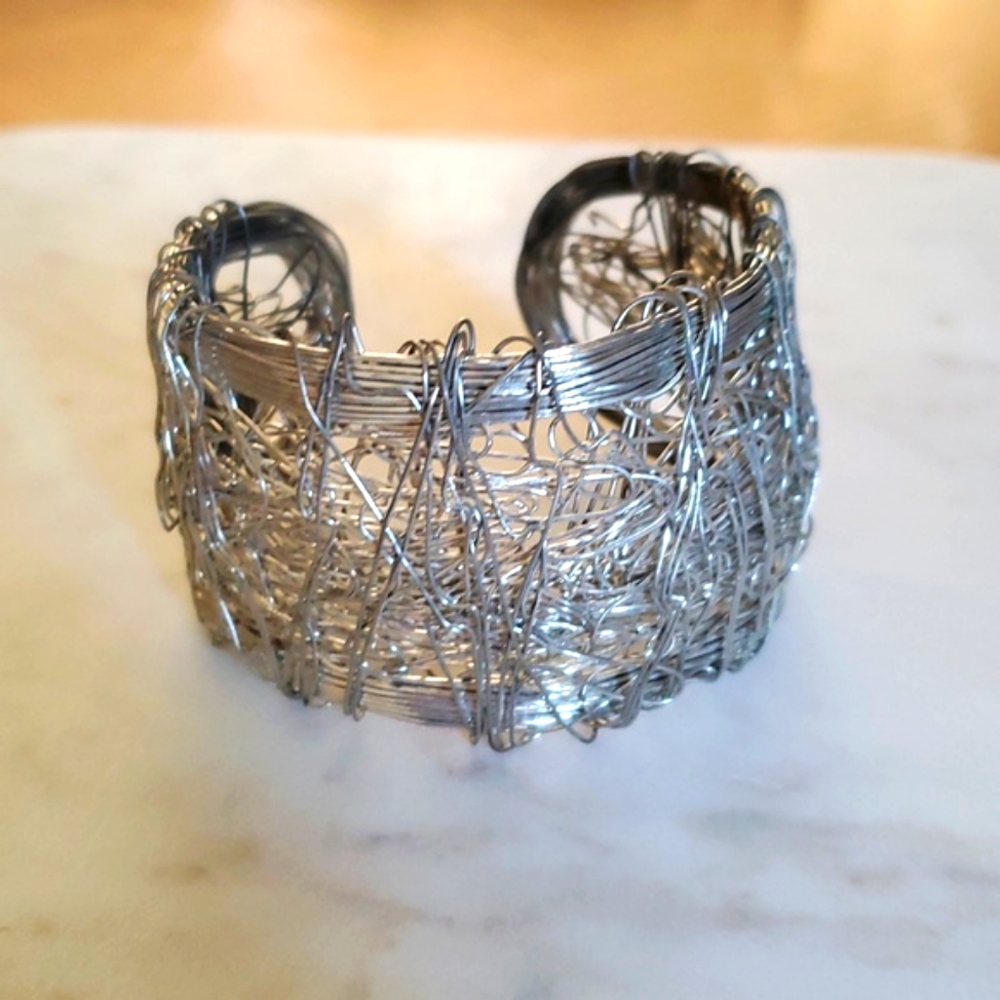 Avant Garde Steel Wire Cuff Bracelet